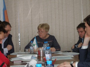 Зинаида Гусакова на заседании Совета депутатов