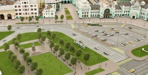 Проект строительства трамвайных путей на площади Тверская Застава