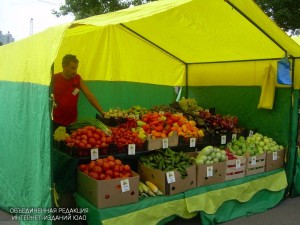 Палатка с овощами и фруктами в районе Орехово-Борисово Северное
