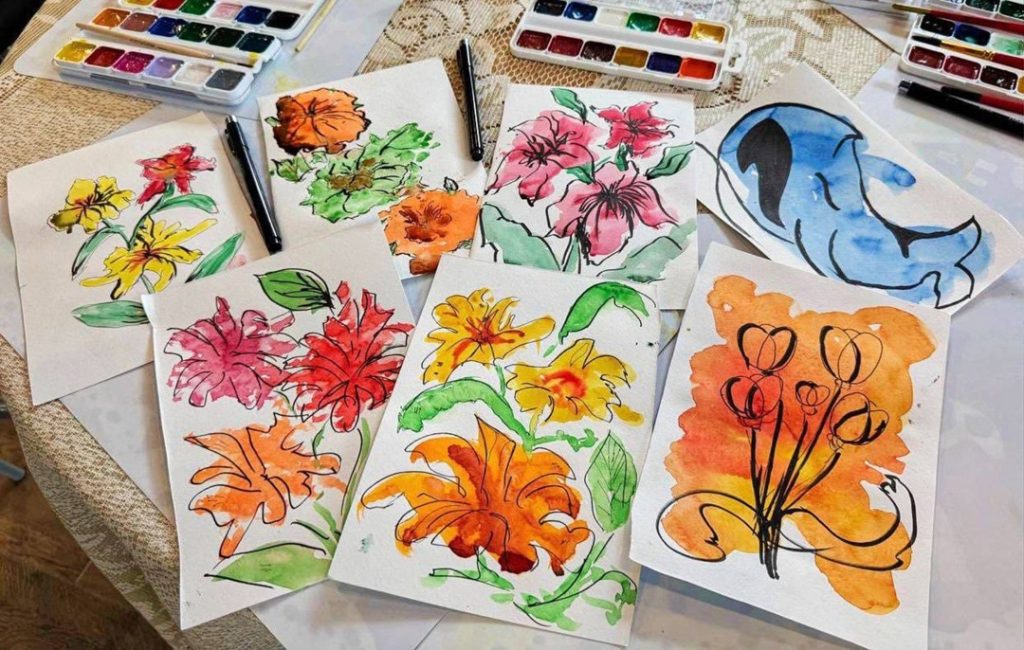 Творческую встречу в пансионате «Клинский» провела студентка КДПИ имени Карла Фаберже. Фото: официальная страница КДПИ имени Карла Фаберже в социальных сетях 