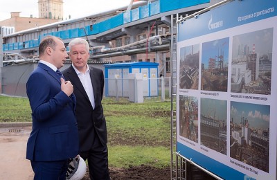 Мэр Москвы Сергей Собянин осмотрел новый энергоблок на ТЭЦ-12