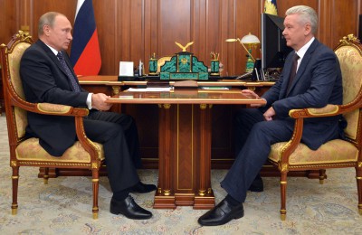 Сергей Собянин на встрече с Владимиром Путиным
