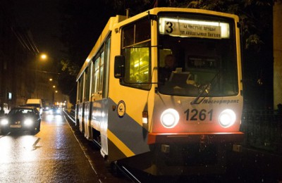 В связи с ремонтными работами на две ночи отменят трамвай №3