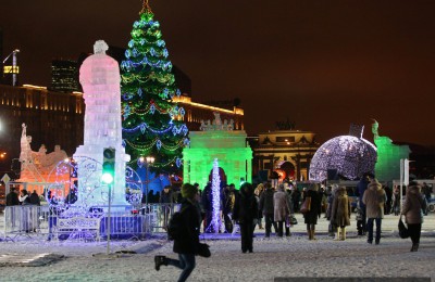 Ледовую копию Москвы в миниатюре жители и гости столицы смогут посмотреть на Поклонной горе