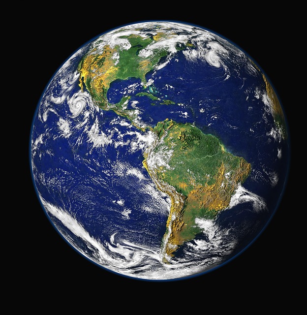 Фото Земли из космоса, пиксабай