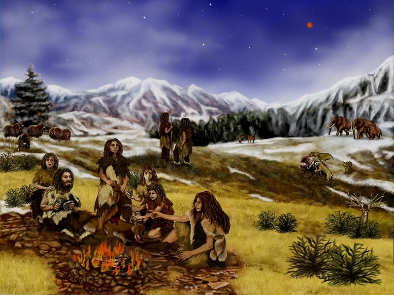 библиотека № 146, ледниковый период, неандертальцы, интерактивная программа, Первобытная школа, дети